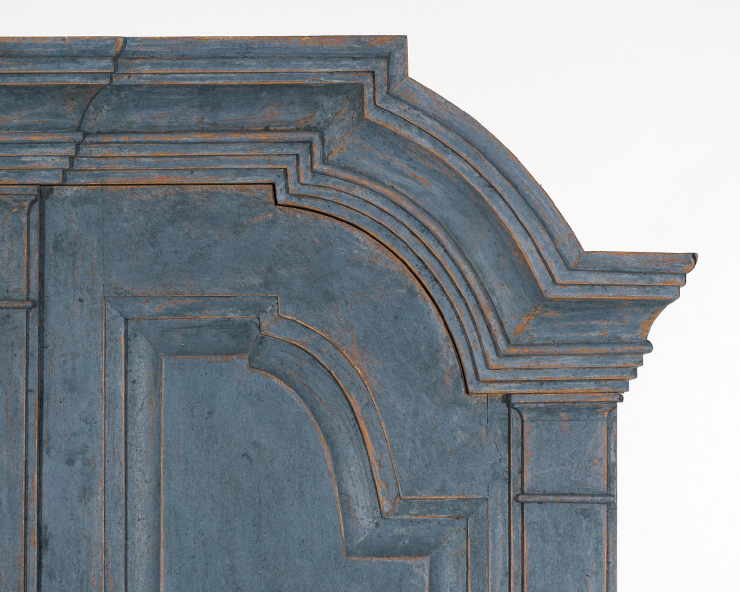 Stunning blue Scandinavian bureau, original hardware, 17th Century - JAA