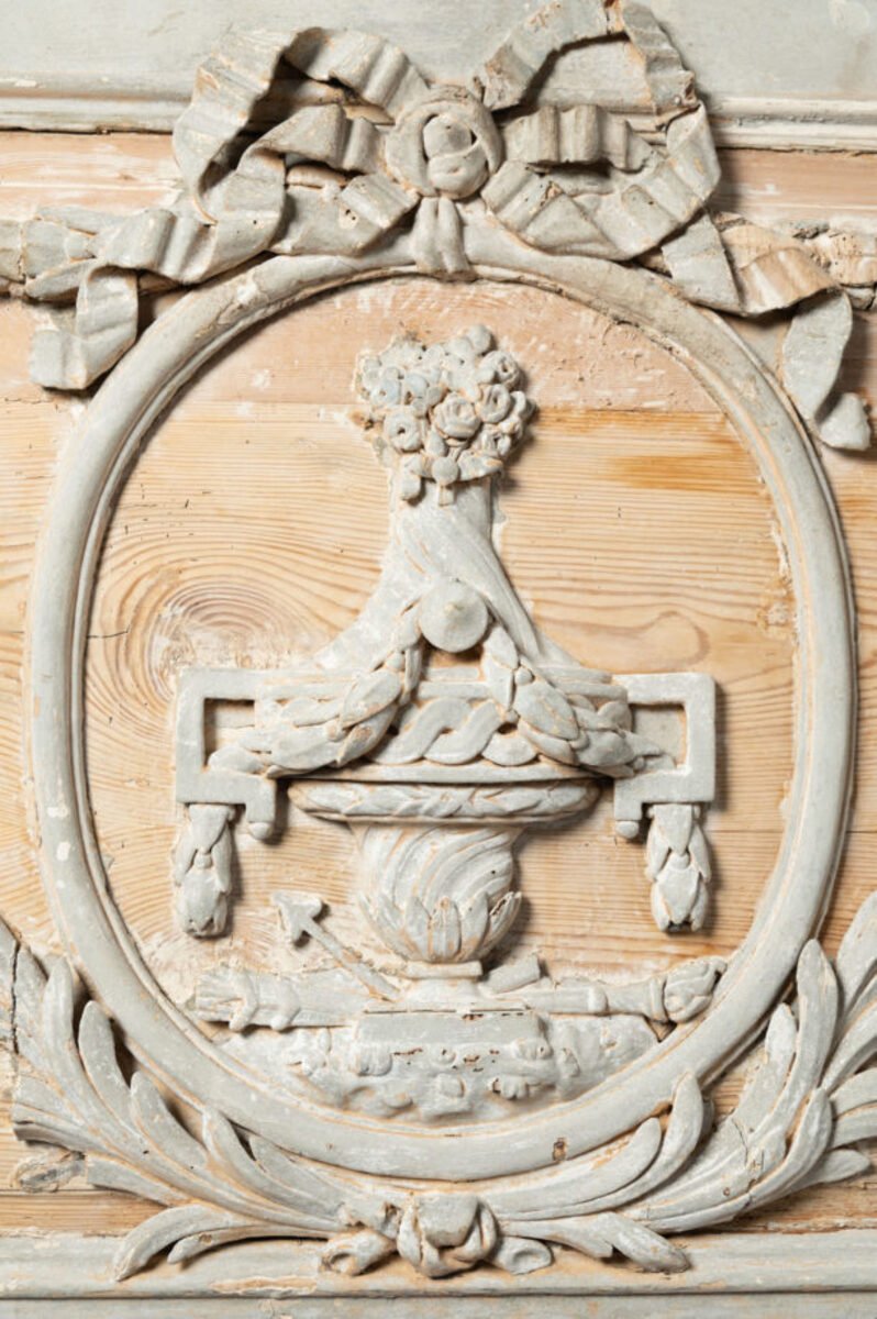 Antique French carved panel - JAA