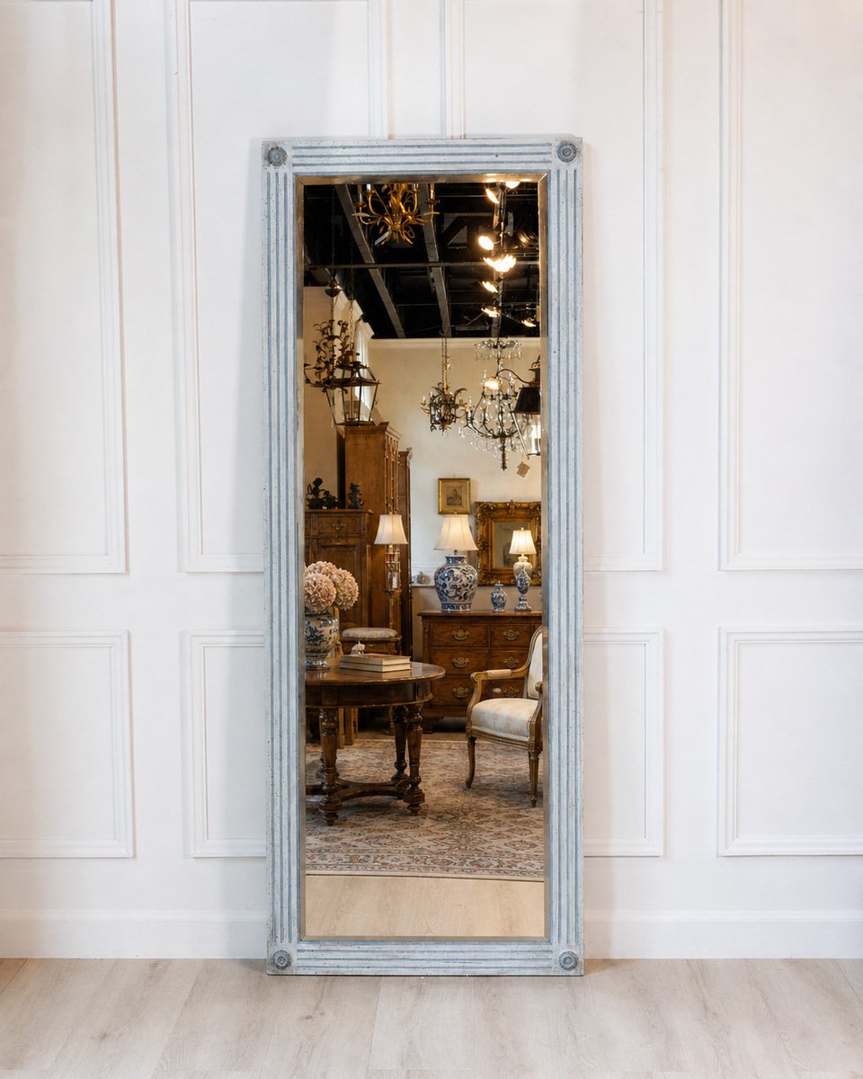 ON HOLD - Large Painted Napoleon III Mirror - JAA
