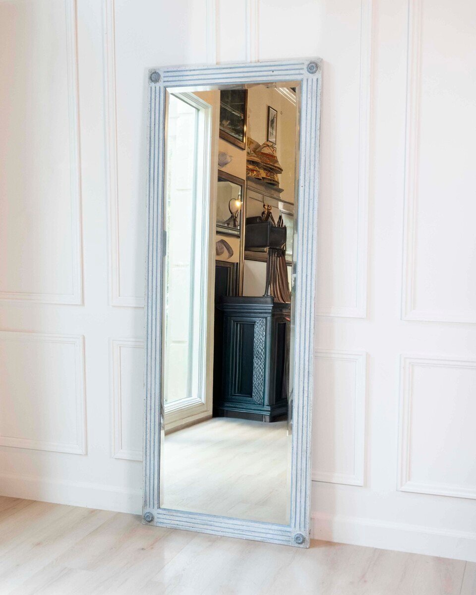 ON HOLD - Large Painted Napoleon III Mirror - JAA