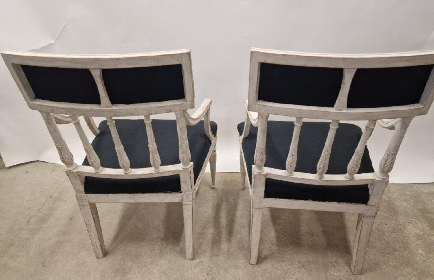 Pair of Swedish armchairs circa 1800 - JAA