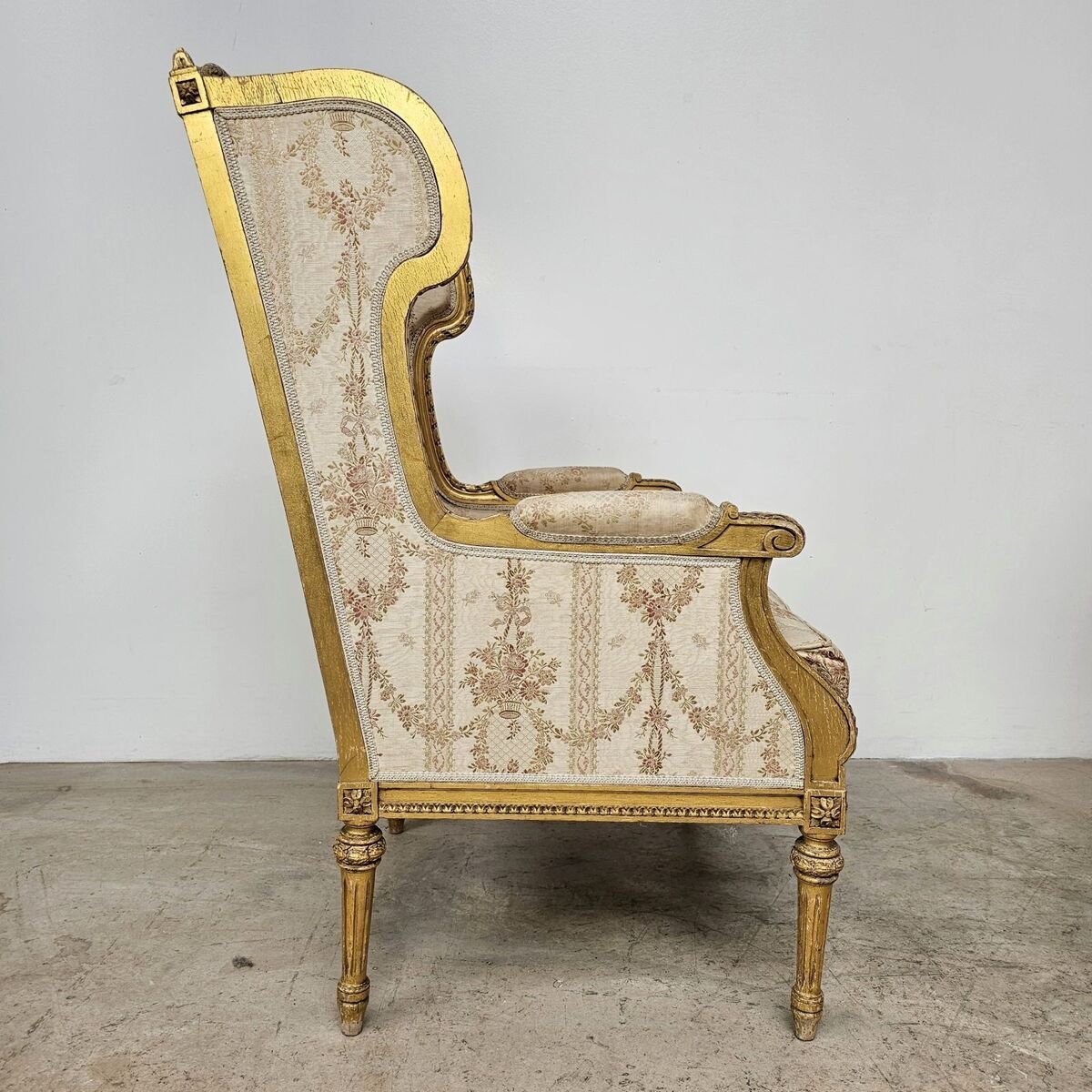 Nice pair of gilded armchairs Louis XVI style circa 1920 - JAA