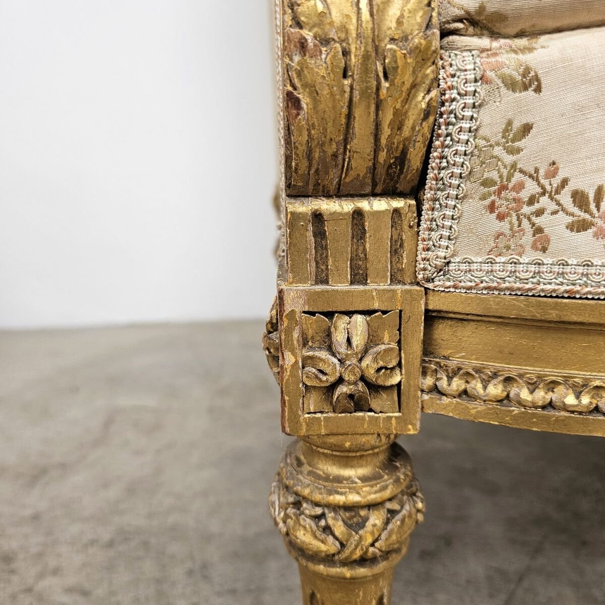 Nice pair of gilded armchairs Louis XVI style circa 1920 - JAA
