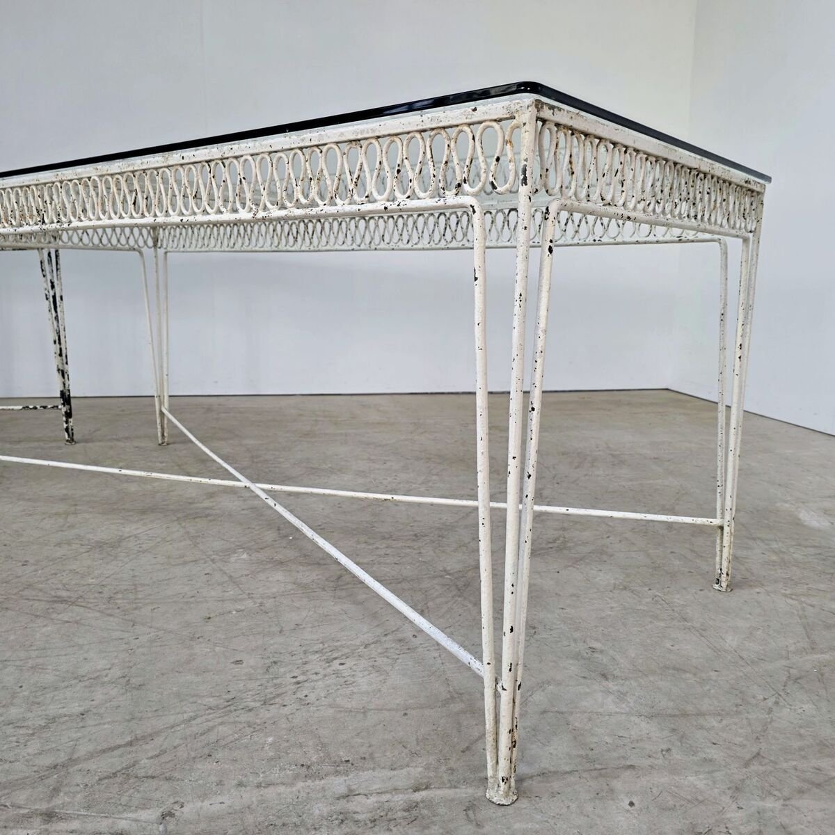 Elegant set of 3 tables from a winter garden circa 1950 - JAA