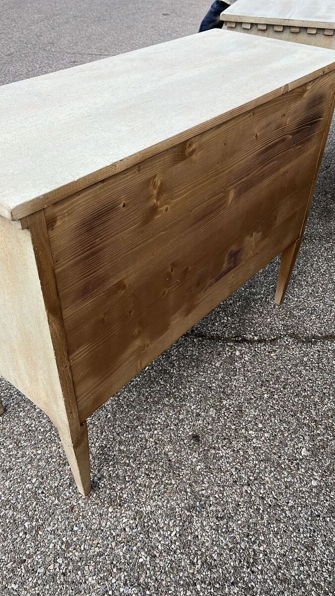 pair of chests of drawers in lacquered fir wood, - JAA