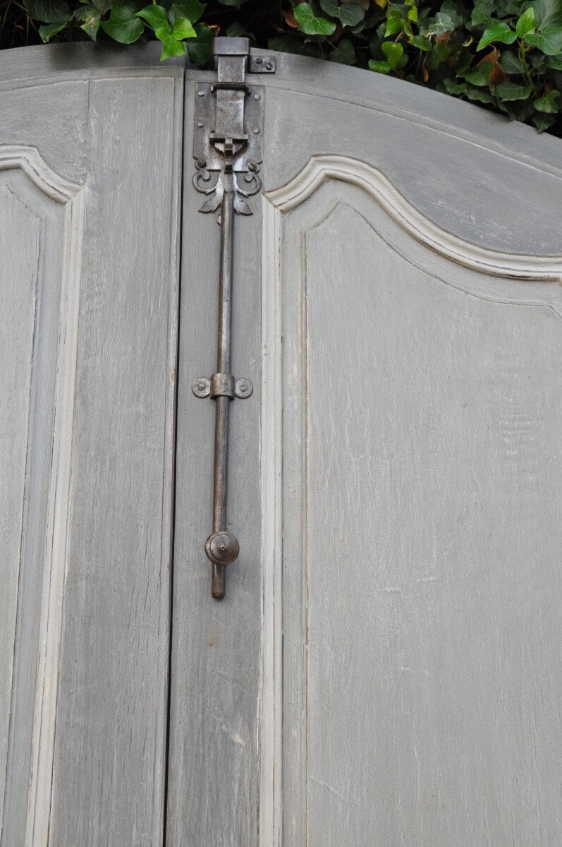 Double-sided Communicating Door In Painted And Patinated Oak, Eighteenth Century - JAA