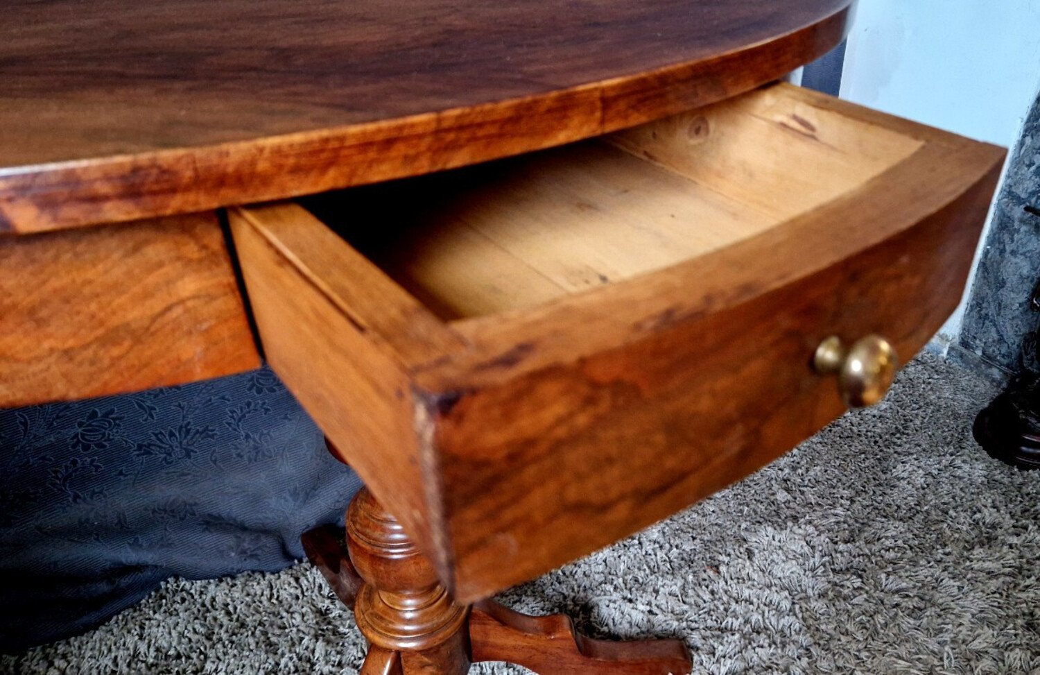 Walnut Pedestal Table - JAA