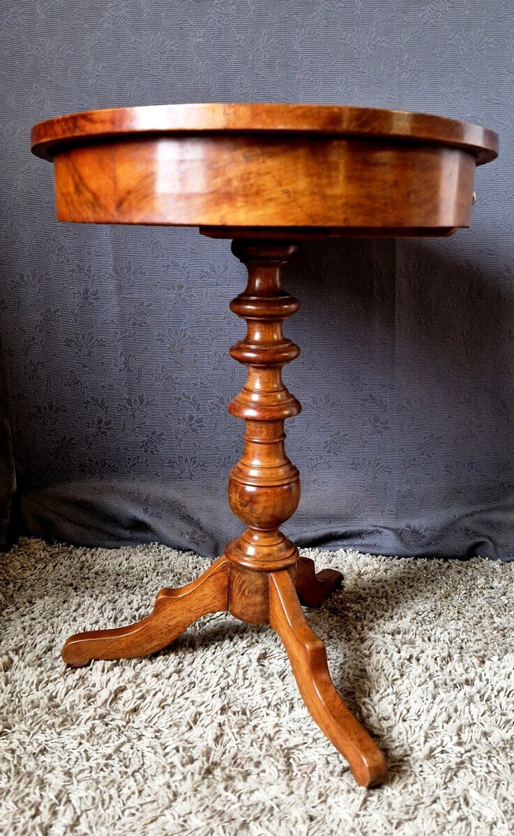 Walnut Pedestal Table - JAA