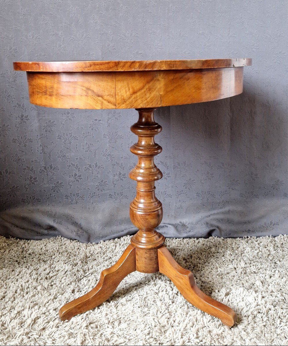Walnut Pedestal Table - JAA