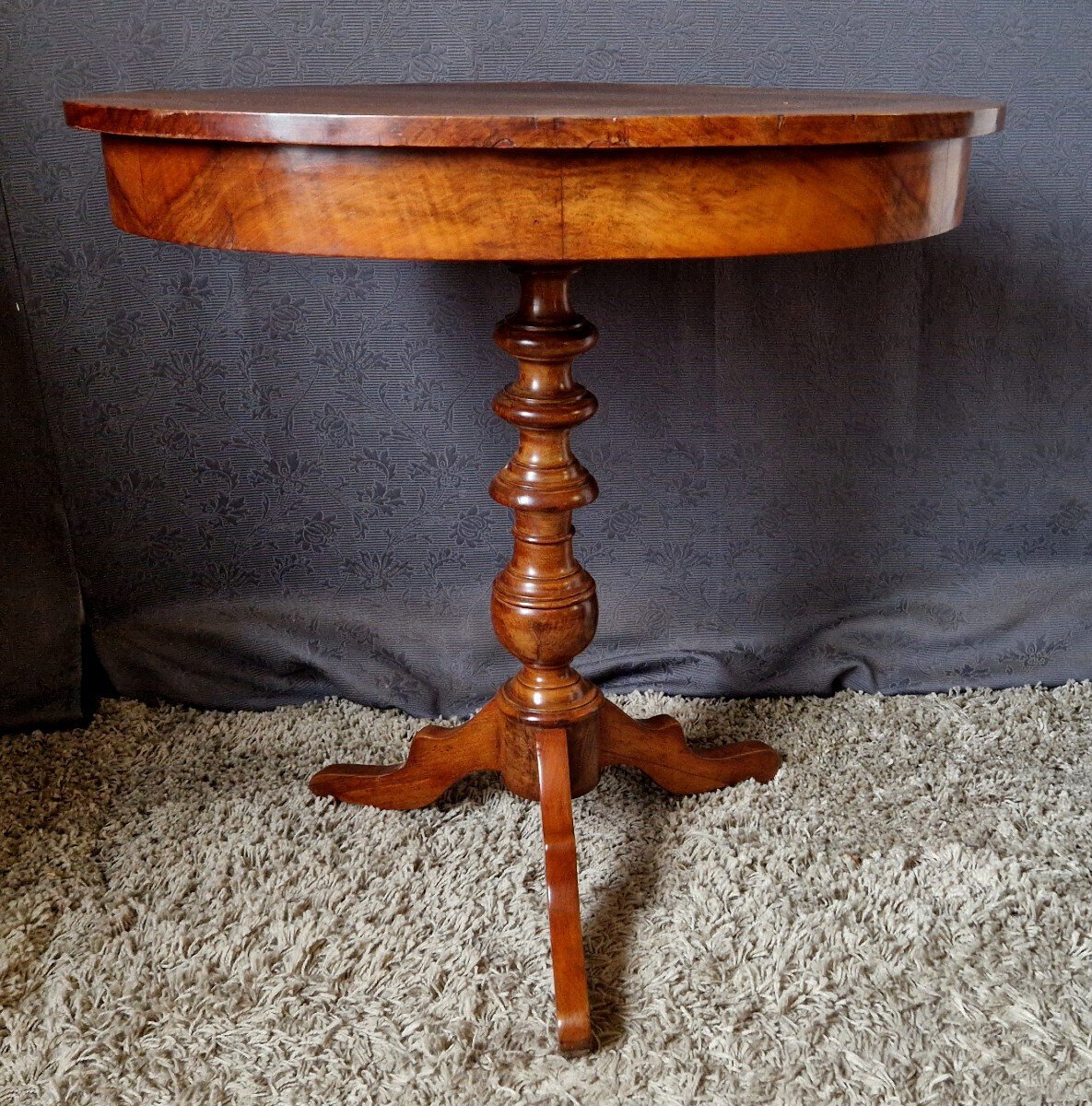 Walnut Pedestal Table - JAA