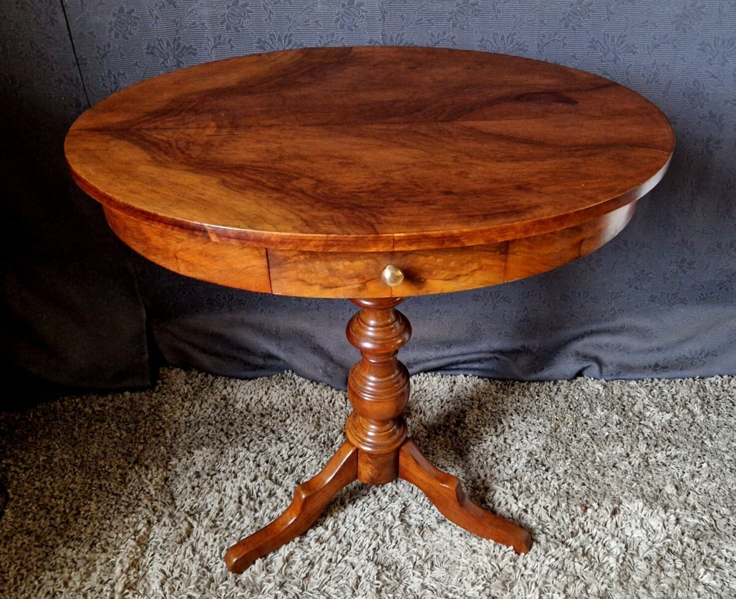 Walnut Pedestal Table - JAA