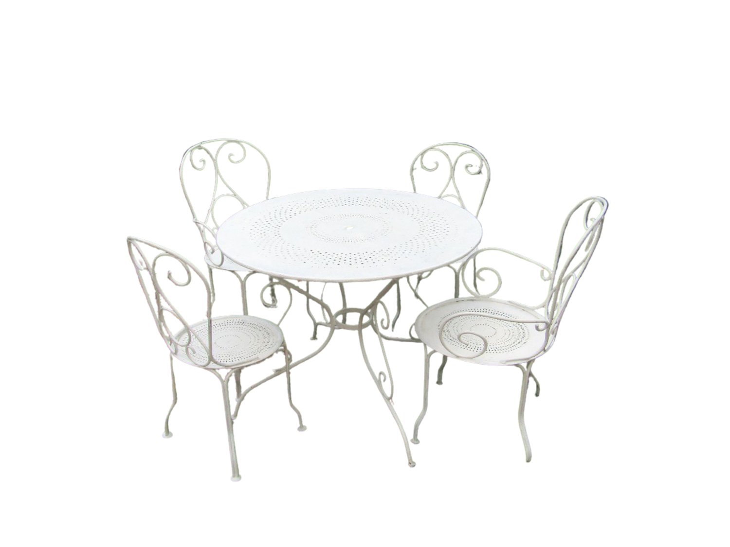 Wrought iron garden furniture set