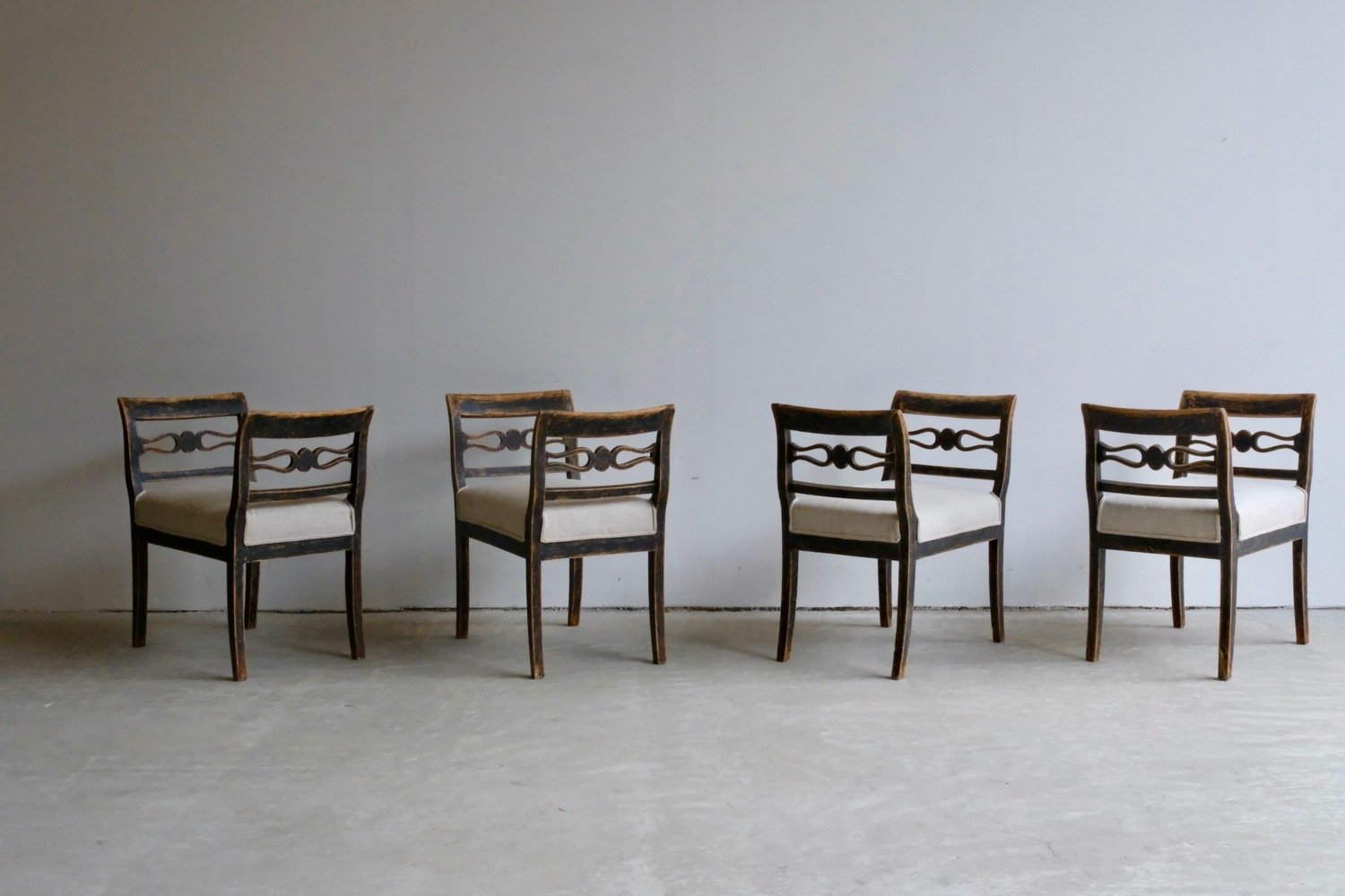 4 Stools with Handles Circa 1830 - JAA