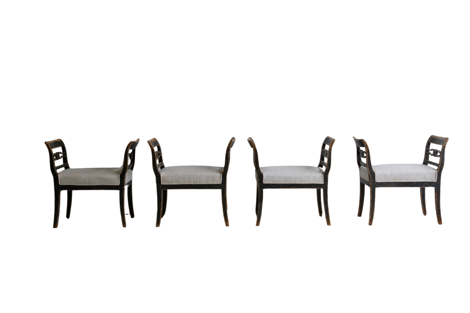 4 Stools with Handles Circa 1830 - JAA