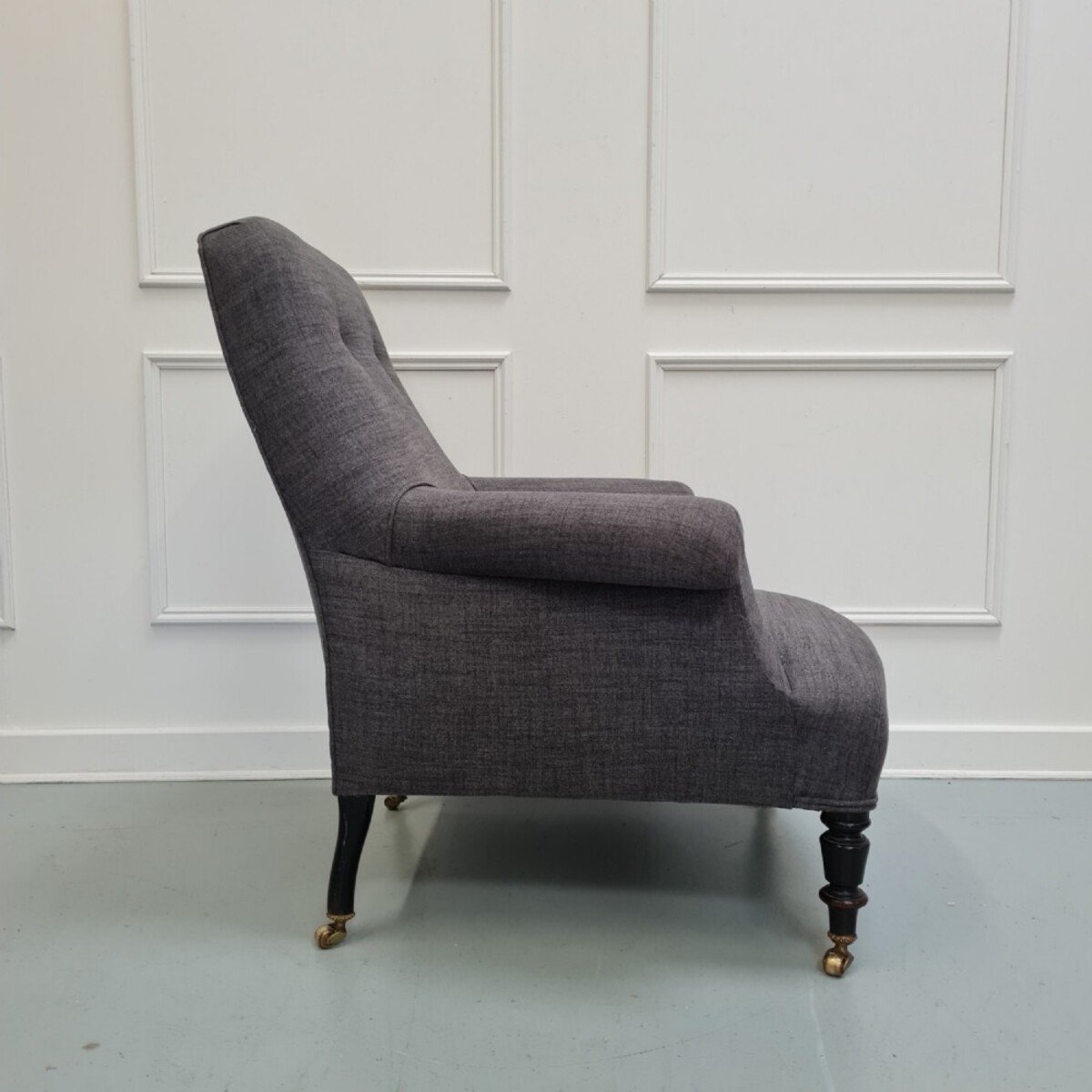 French Grey Antique Armchair C1910 - JAA