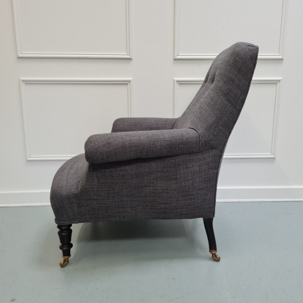 French Grey Antique Armchair C1910 - JAA