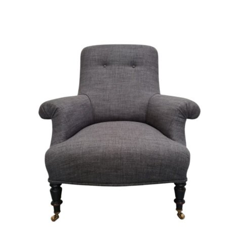 French Grey Antique Armchair C1910