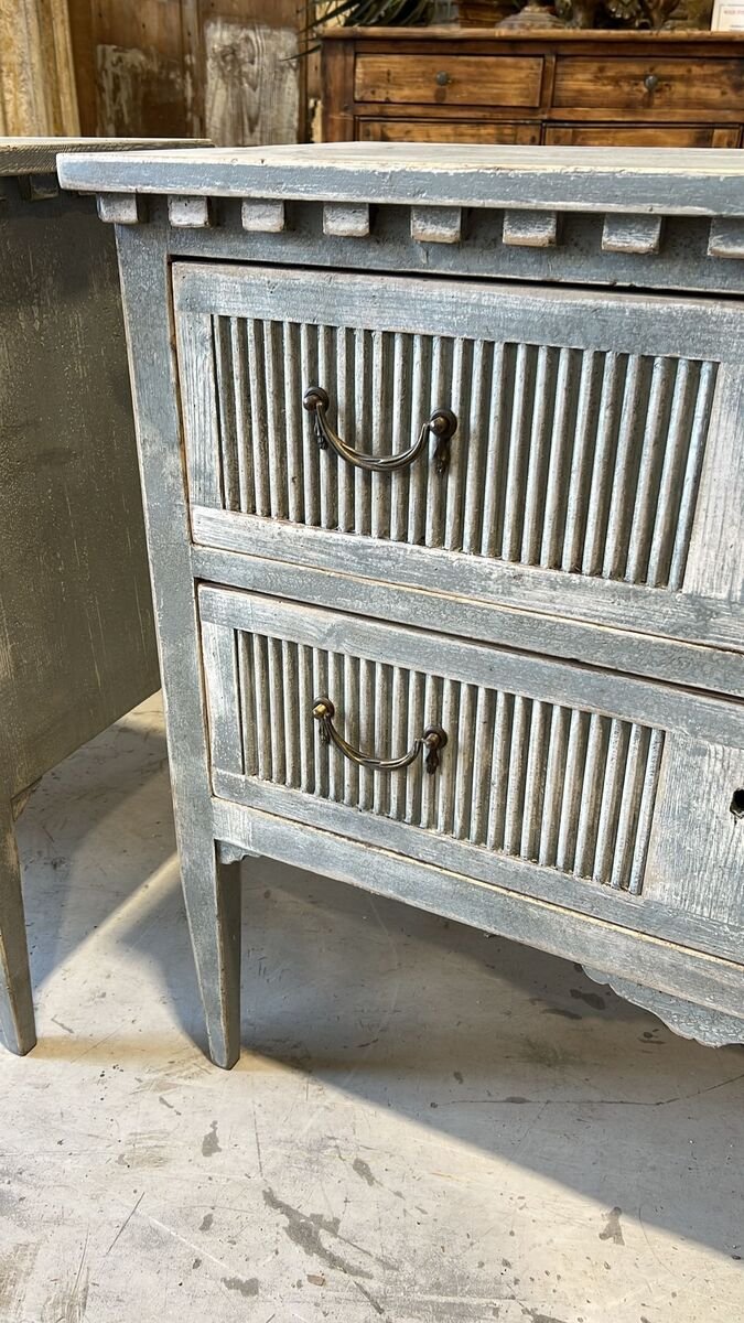 Pair of chests of drawers in lacquered fir wood - JAA