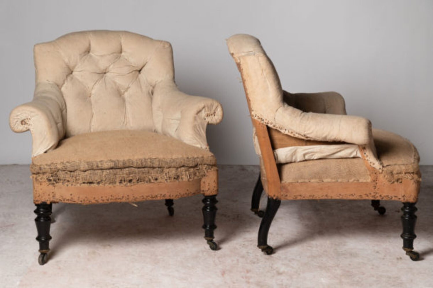 Small pair of Napoleon III chairs - JAA