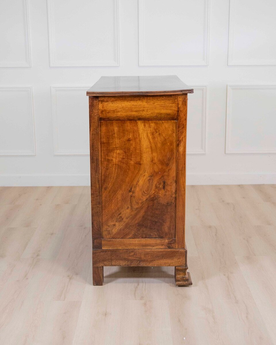 Antique Louis Philippe Sideboard Dresser Cabinet Cupboard Buffet In Walnut – 19th - JAA