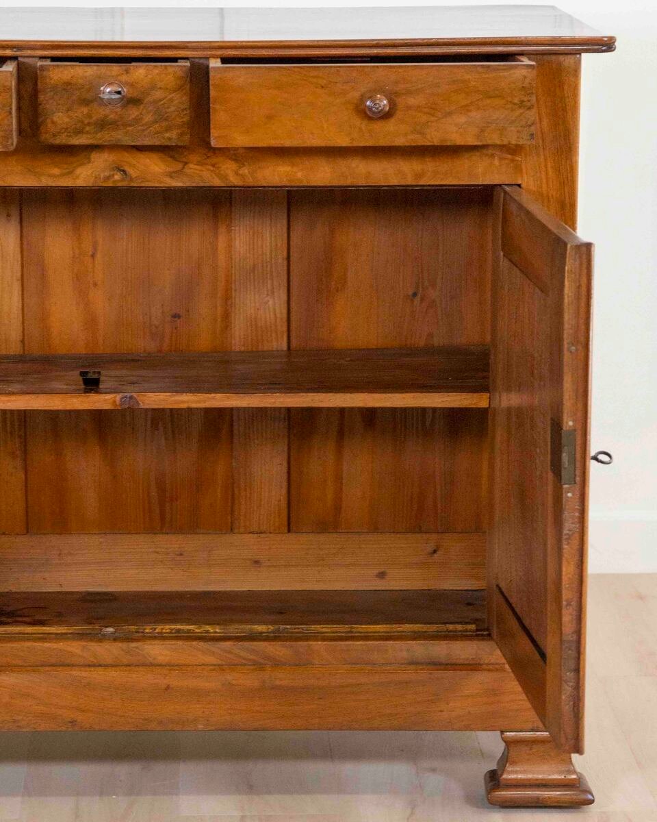 Antique Louis Philippe Sideboard Dresser Cabinet Cupboard Buffet In Walnut – 19th - JAA