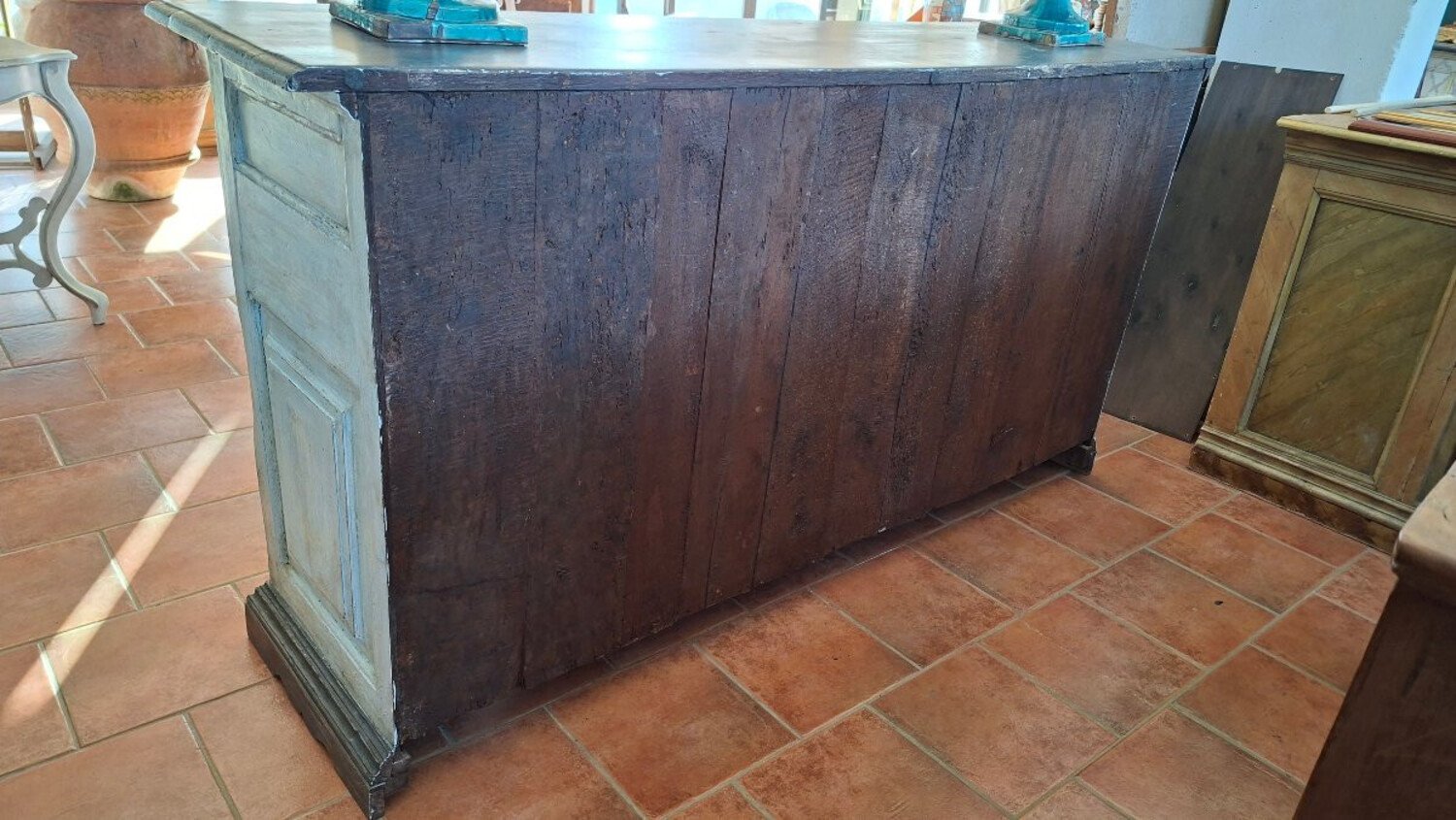 18th Century Painted Three-door Sideboard - JAA