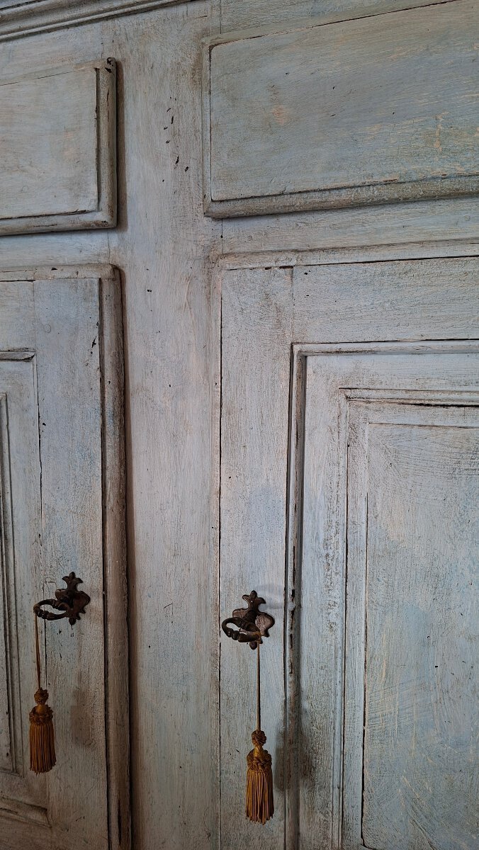18th Century Painted Three-door Sideboard - JAA