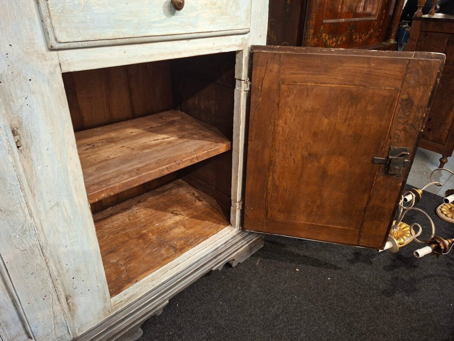 18th Century Painted Three-door Sideboard - JAA