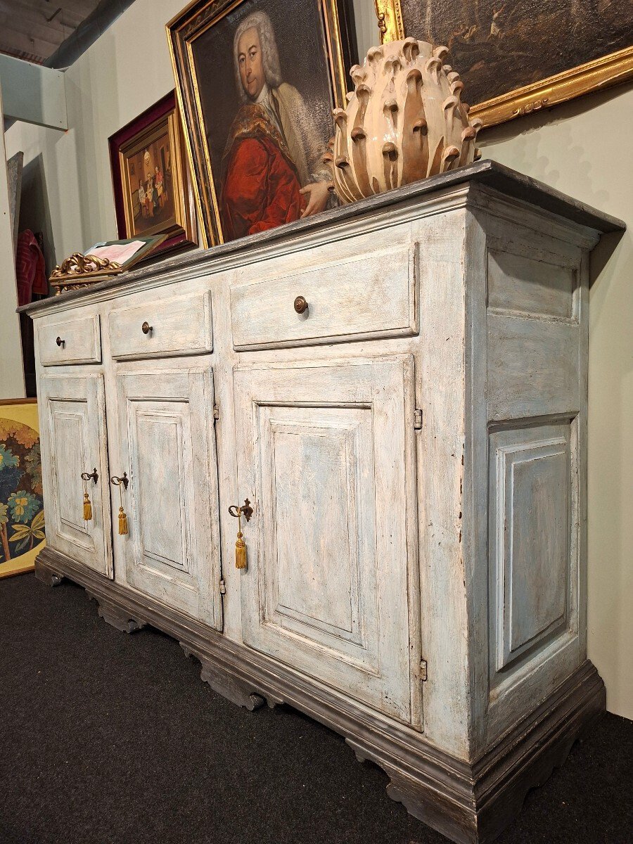 18th Century Painted Three-door Sideboard - JAA