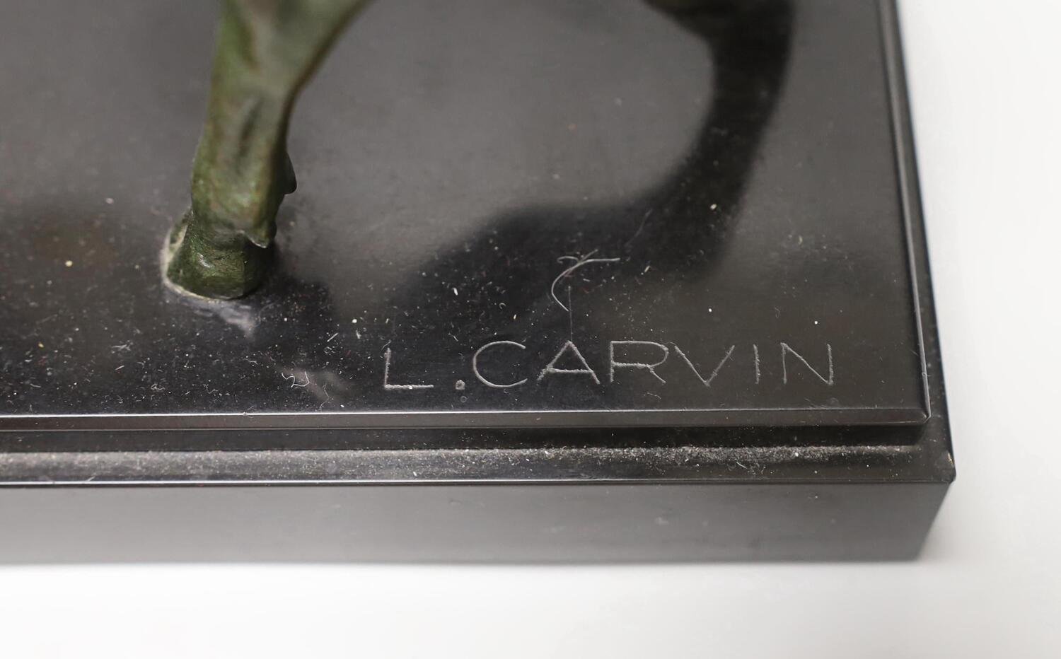 Louis-Albert Carvin Stag And Doe Sculpture. - JAA