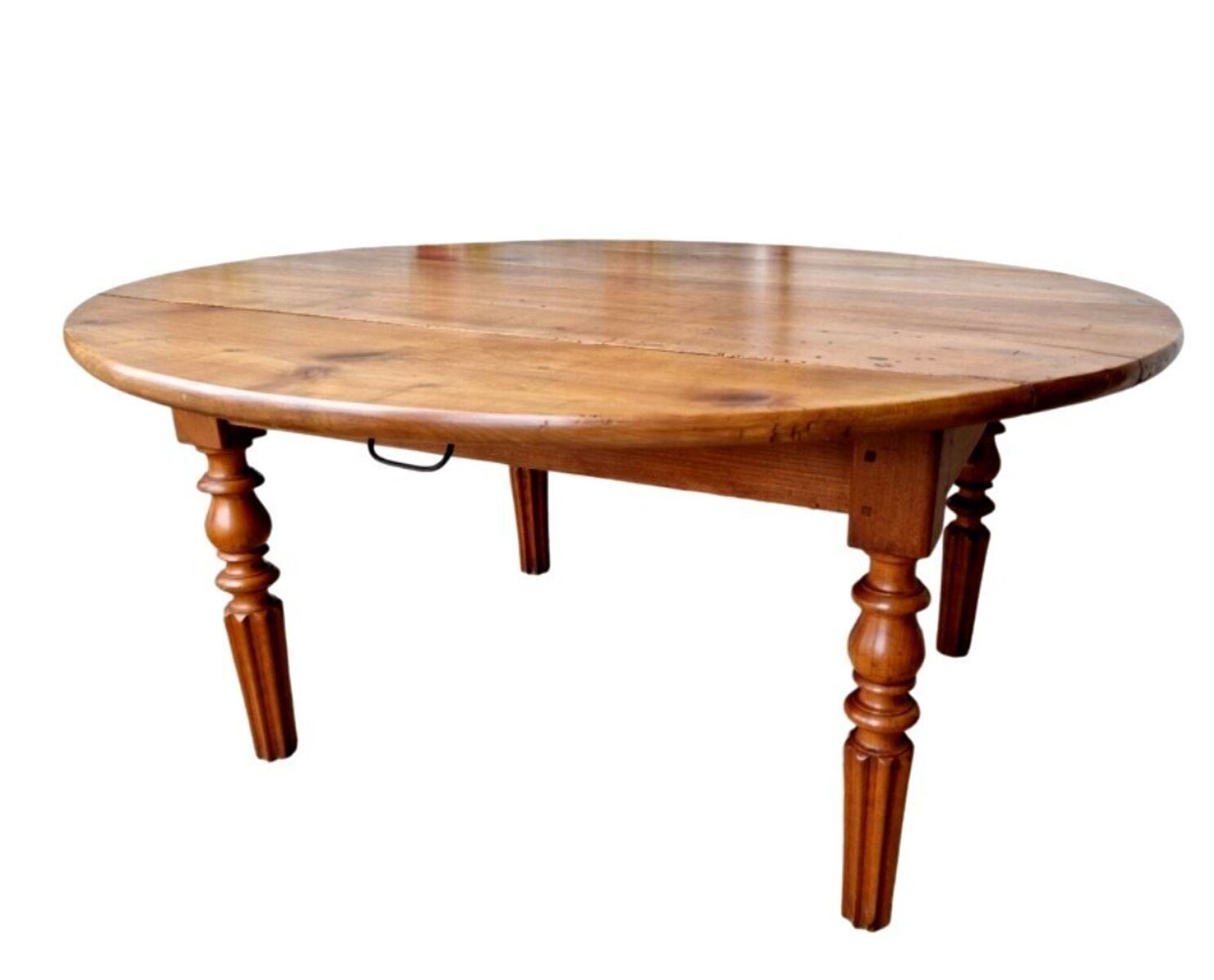 Round Cherry Wood Coffee Table
