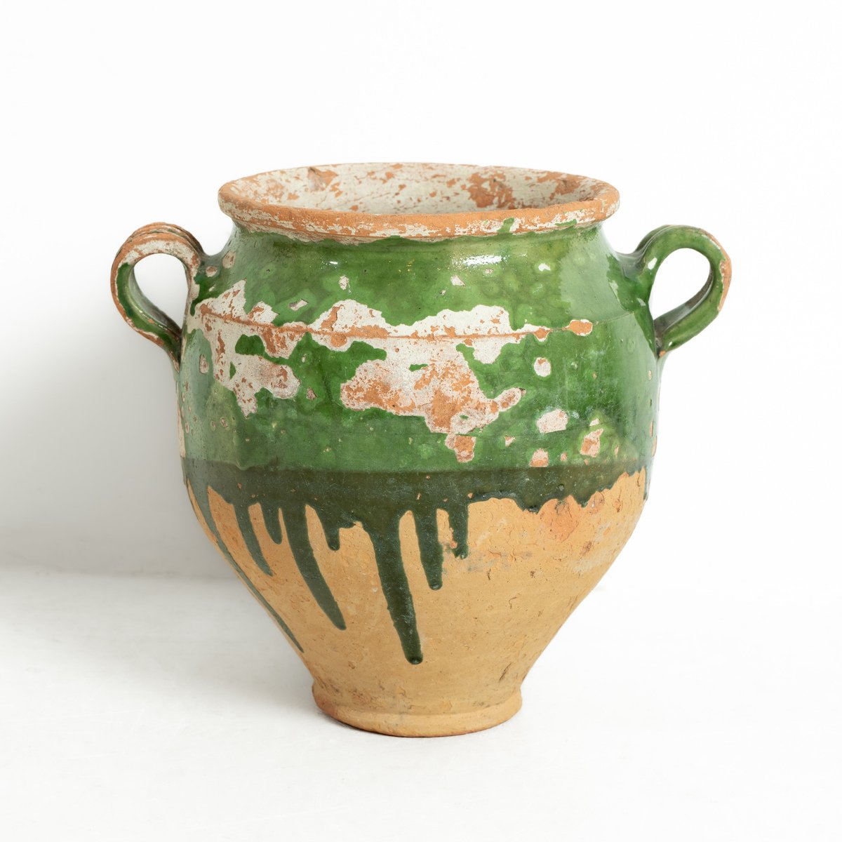 Green Confit Pot France, circa 1840. - JAA
