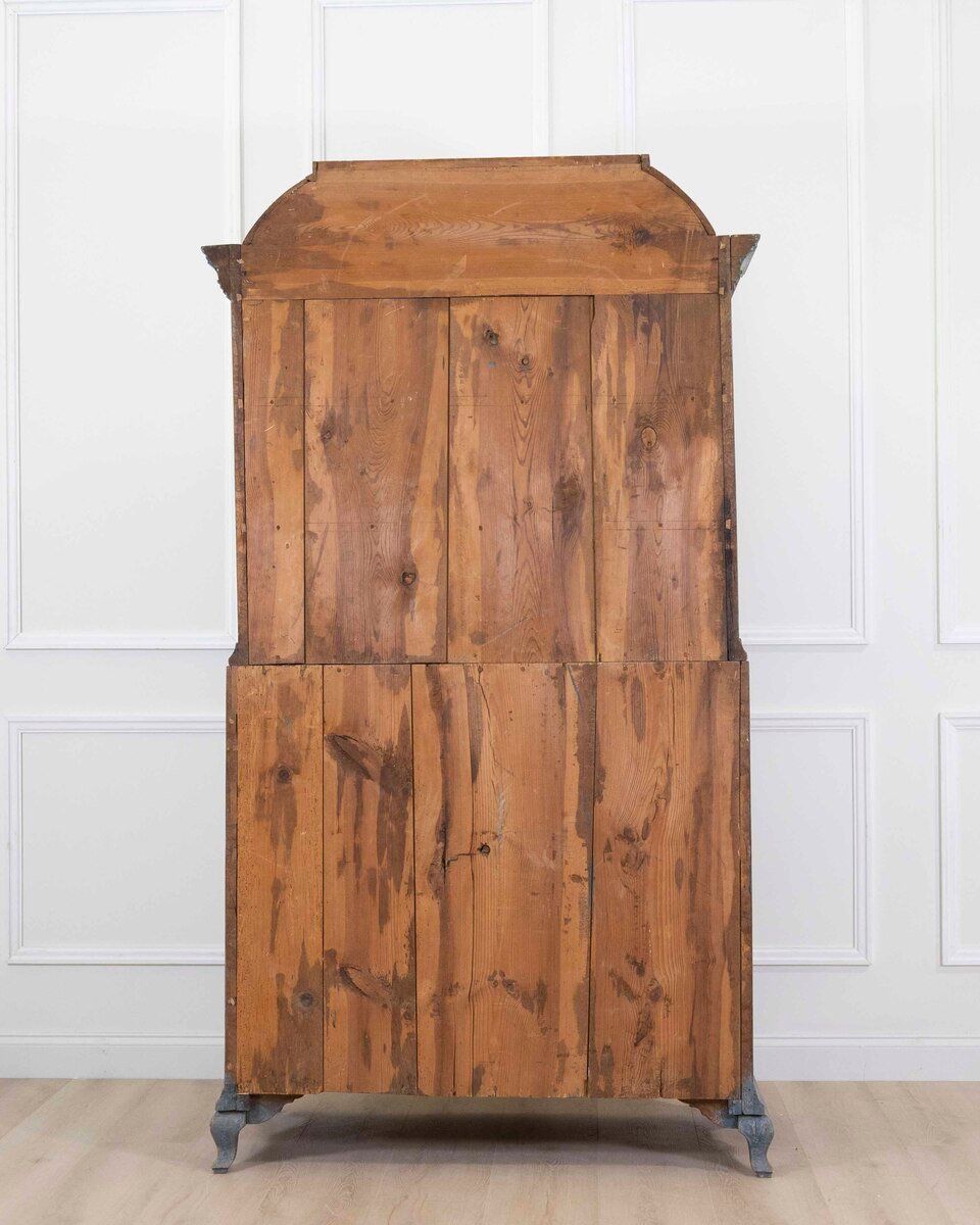 17th Century Blue Scandinavian Bureau with Original Hardware - JAA