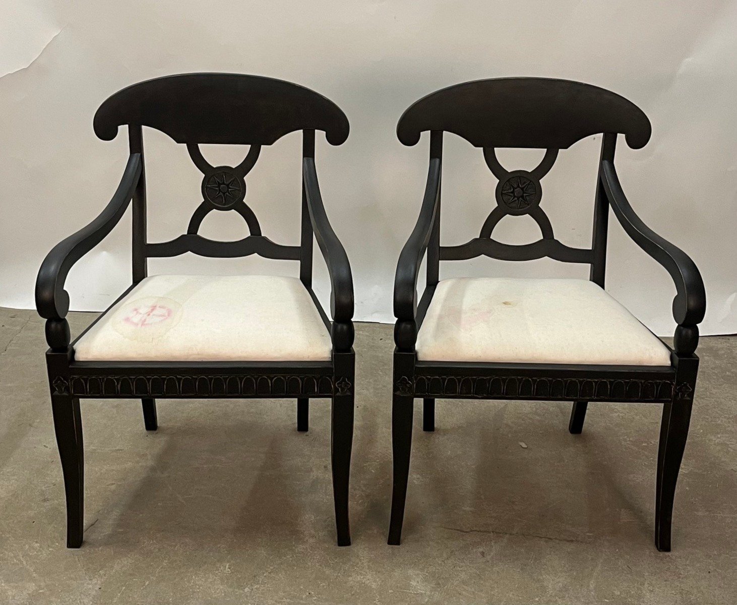 Pair of Swedish armchairs circa 1880 - JAA