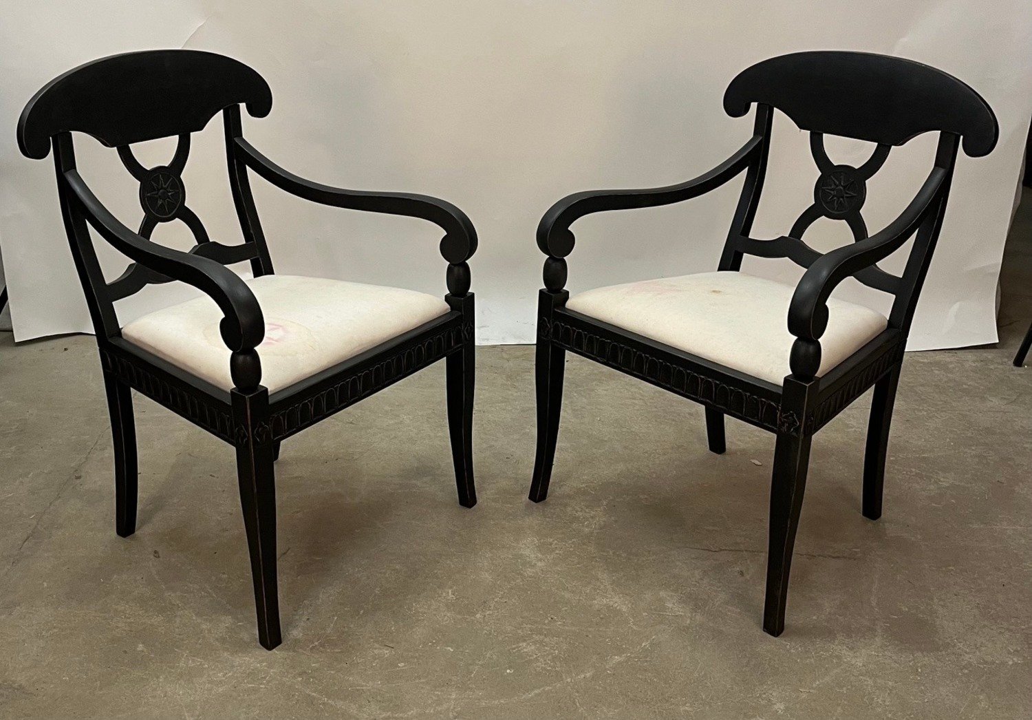 Pair of Swedish armchairs circa 1880 - JAA