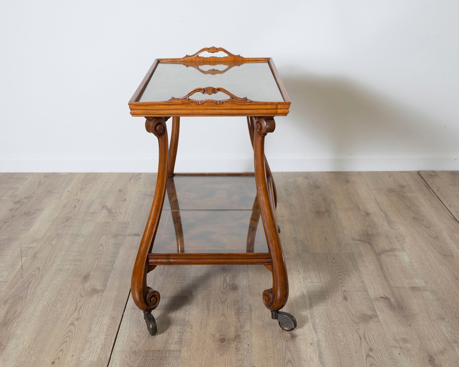 Walnut Burl Tea Table from Verona - JAA