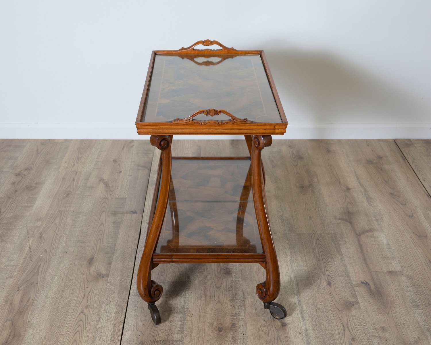 Walnut Burl Tea Table from Verona - JAA