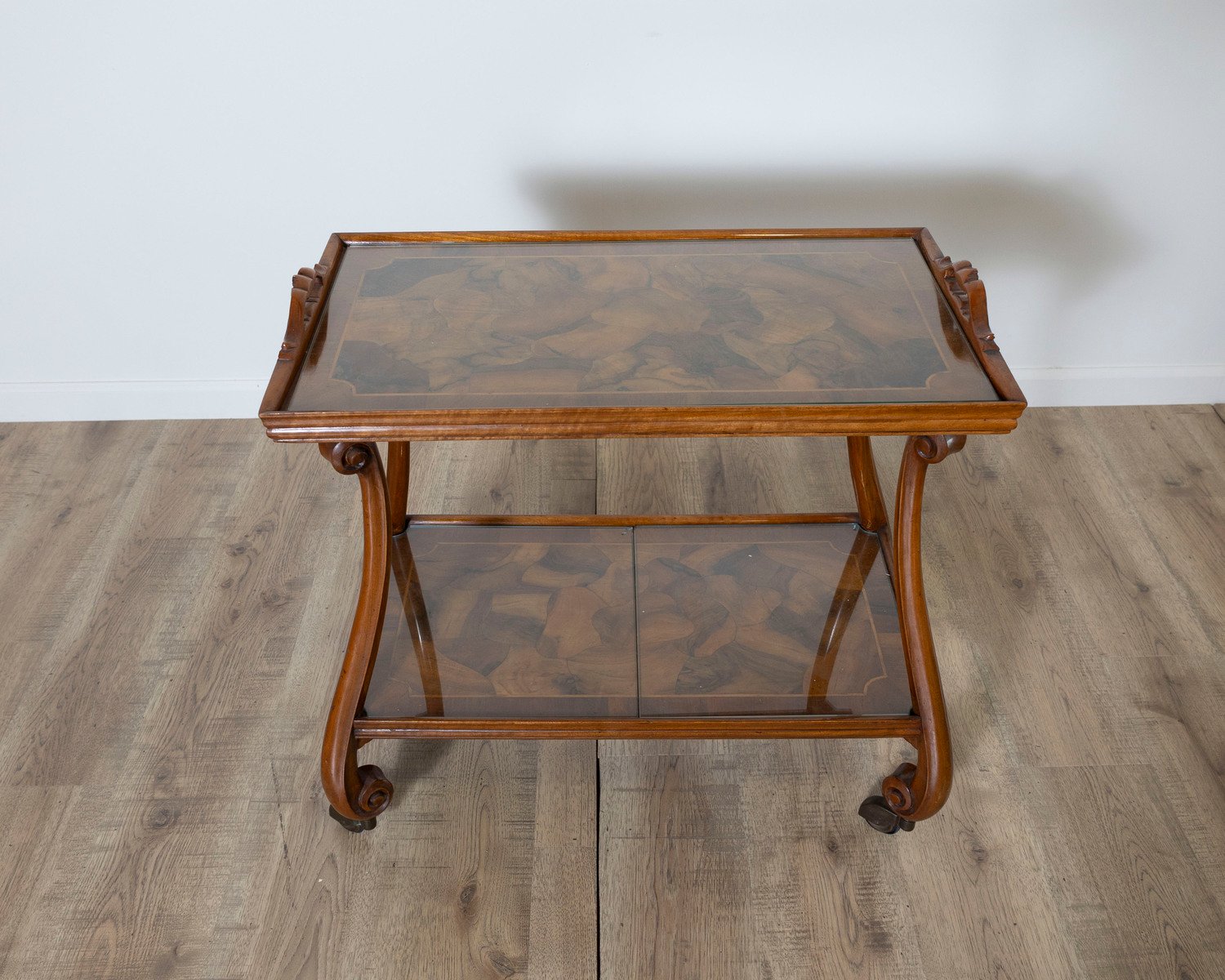 Walnut Burl Tea Table from Verona - JAA