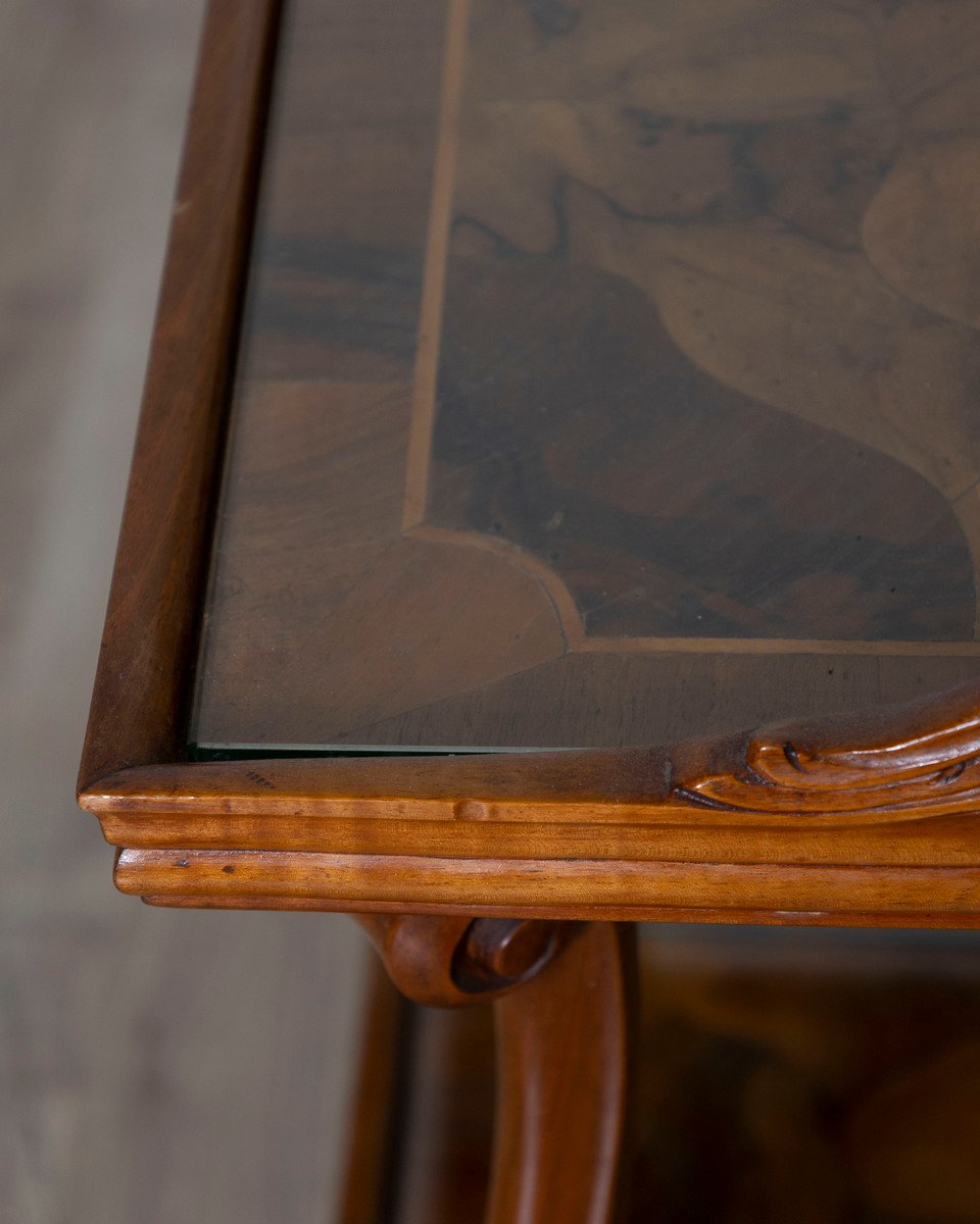 Walnut Burl Tea Table from Verona - JAA