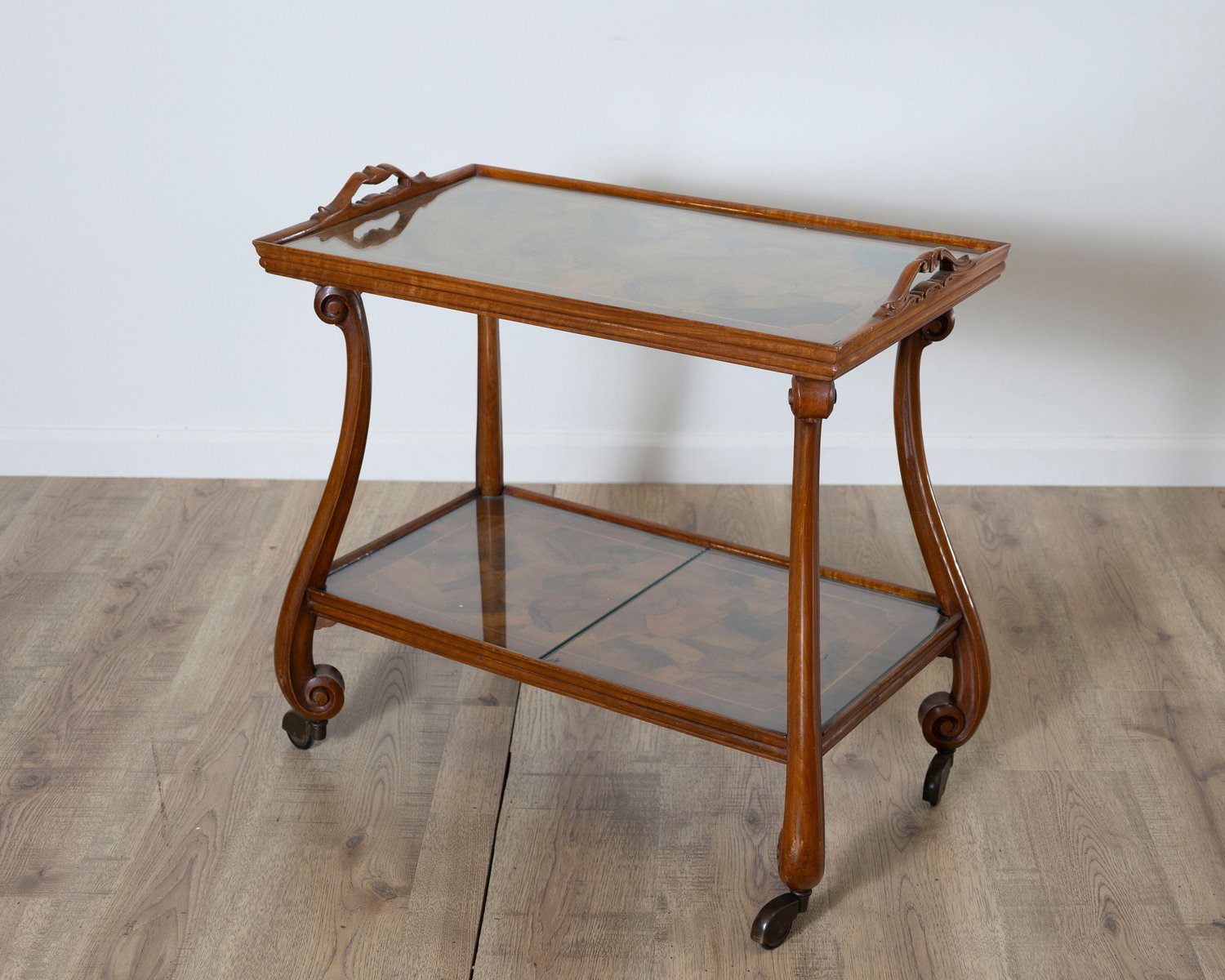 Walnut Burl Tea Table from Verona - JAA