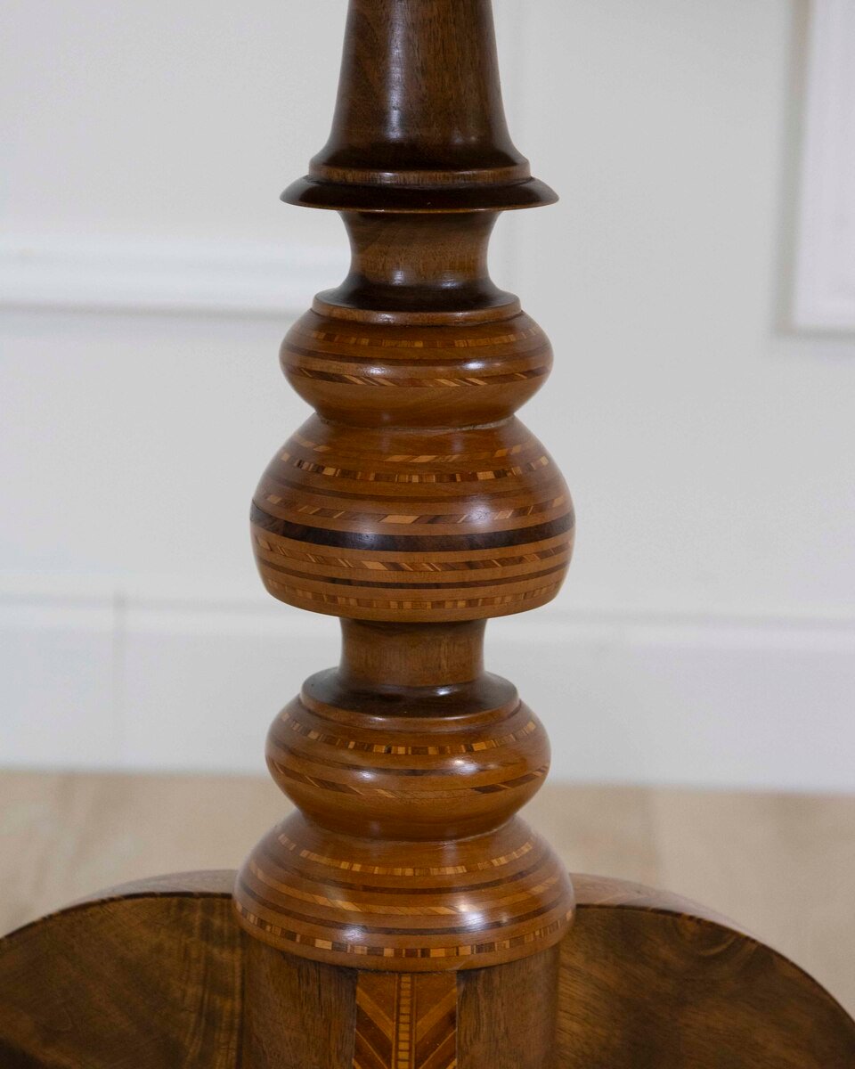 Italian 19th Century Inlaid Walnut Sorrento Table - JAA