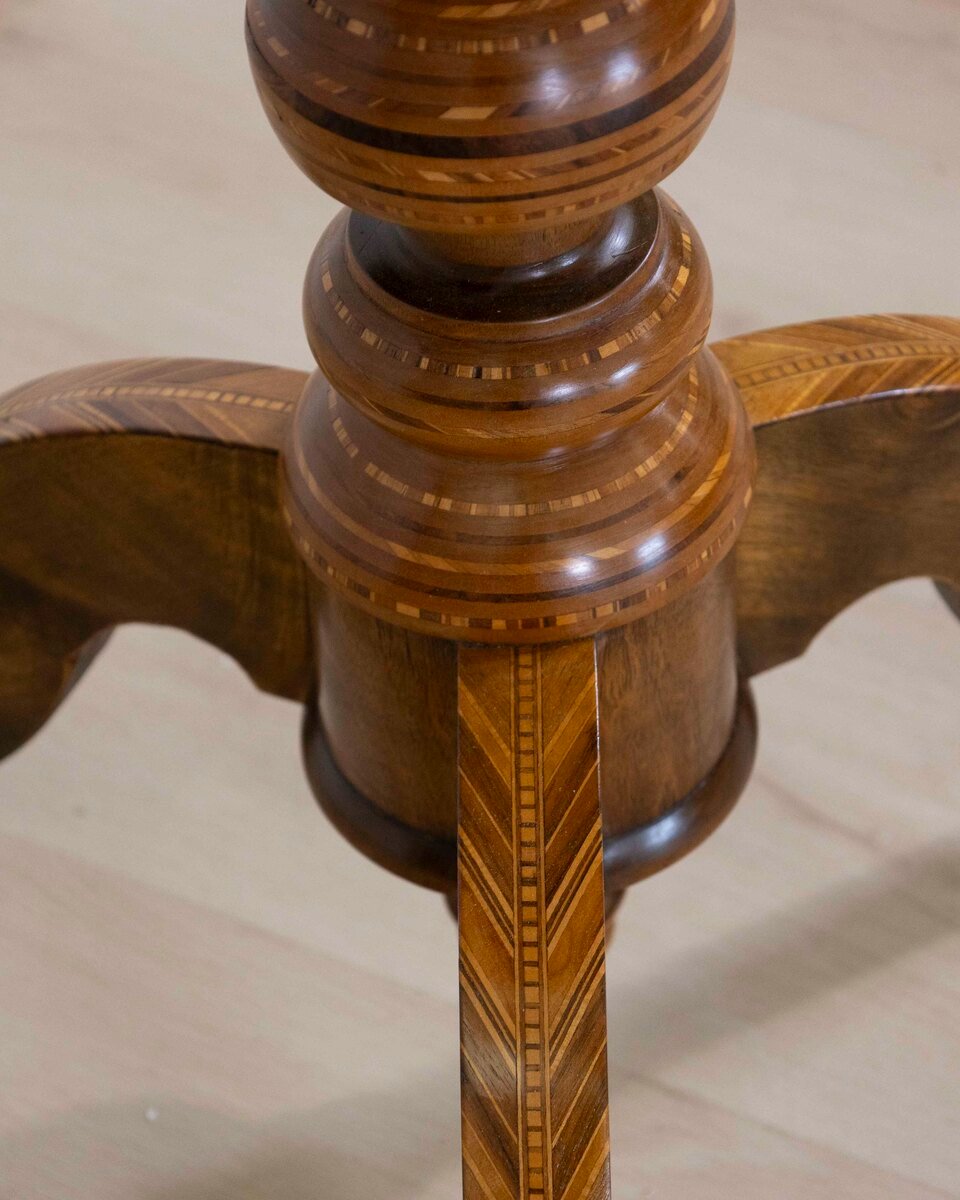 Italian 19th Century Inlaid Walnut Sorrento Table - JAA