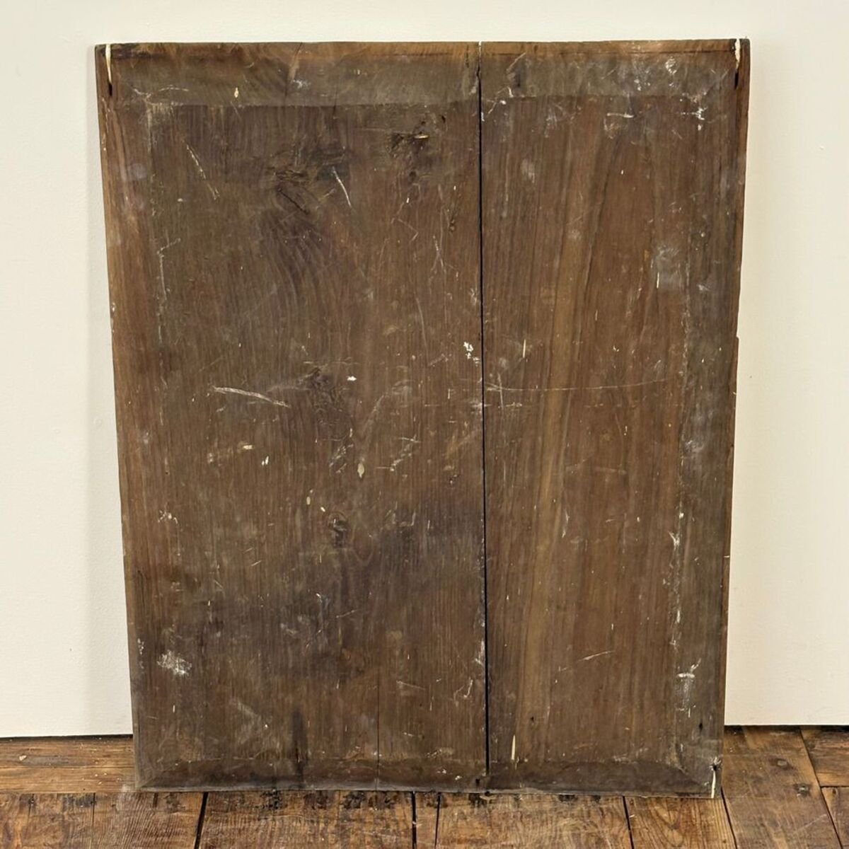 18th Century Carved and Painted Wooden Panel - JAA