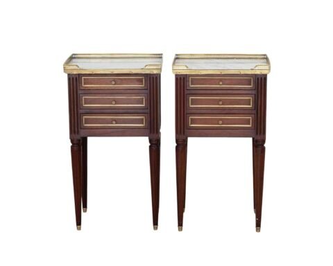 Pair Of Louis XVI Style Bedside Tables