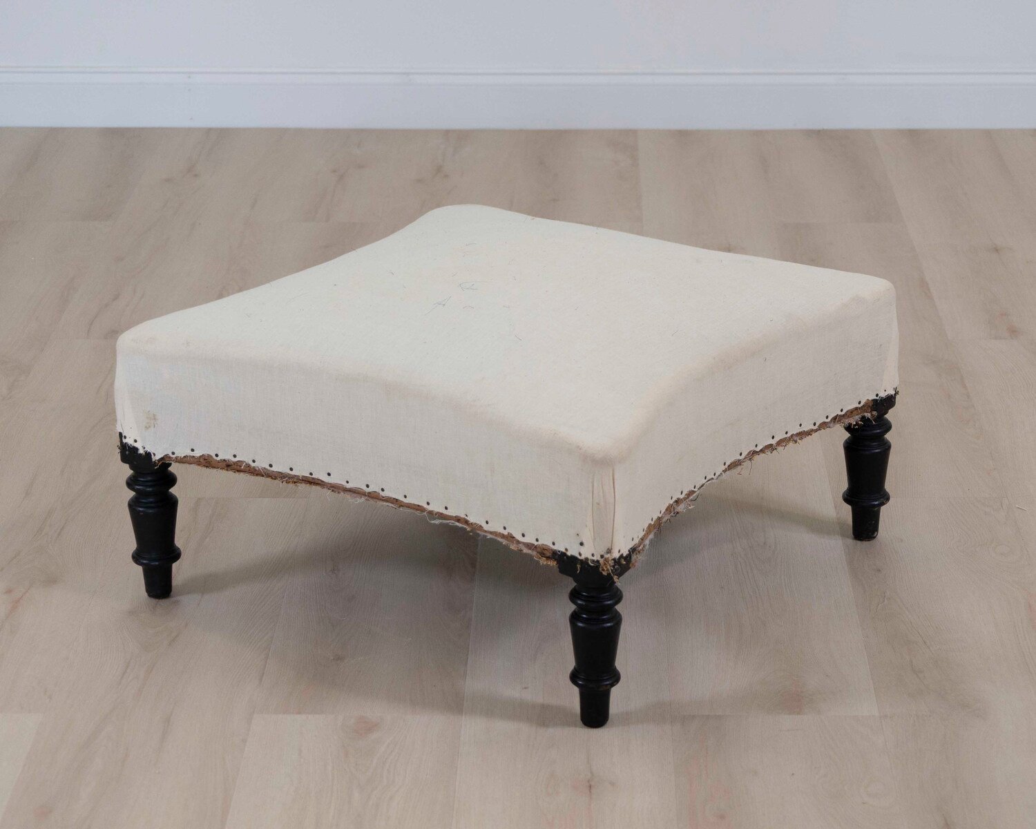 19th Century Napoleon III French Stool, Ready to Upholster - JAA