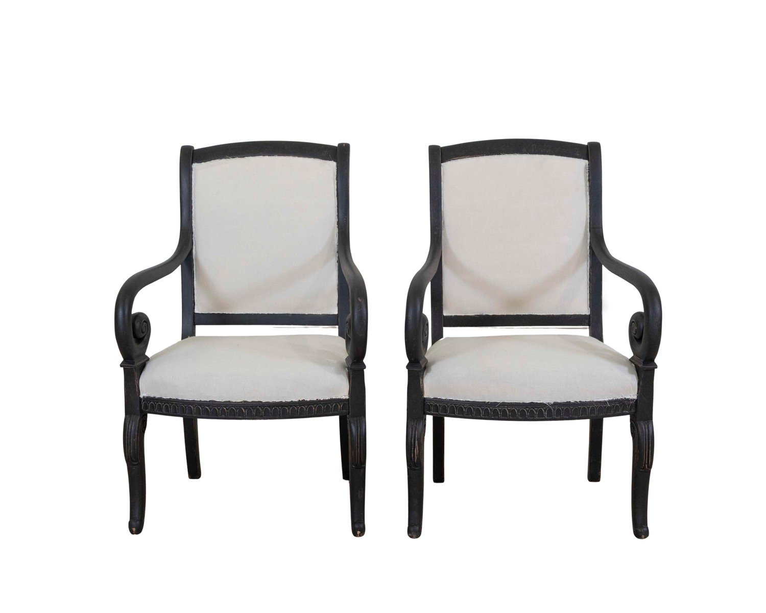 Pair of Swedish Empire Style Armchairs - JAA