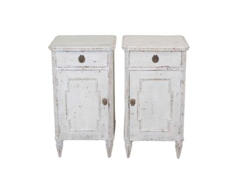 Pair of Swedish nightstands, with drawer, circa 100 years old