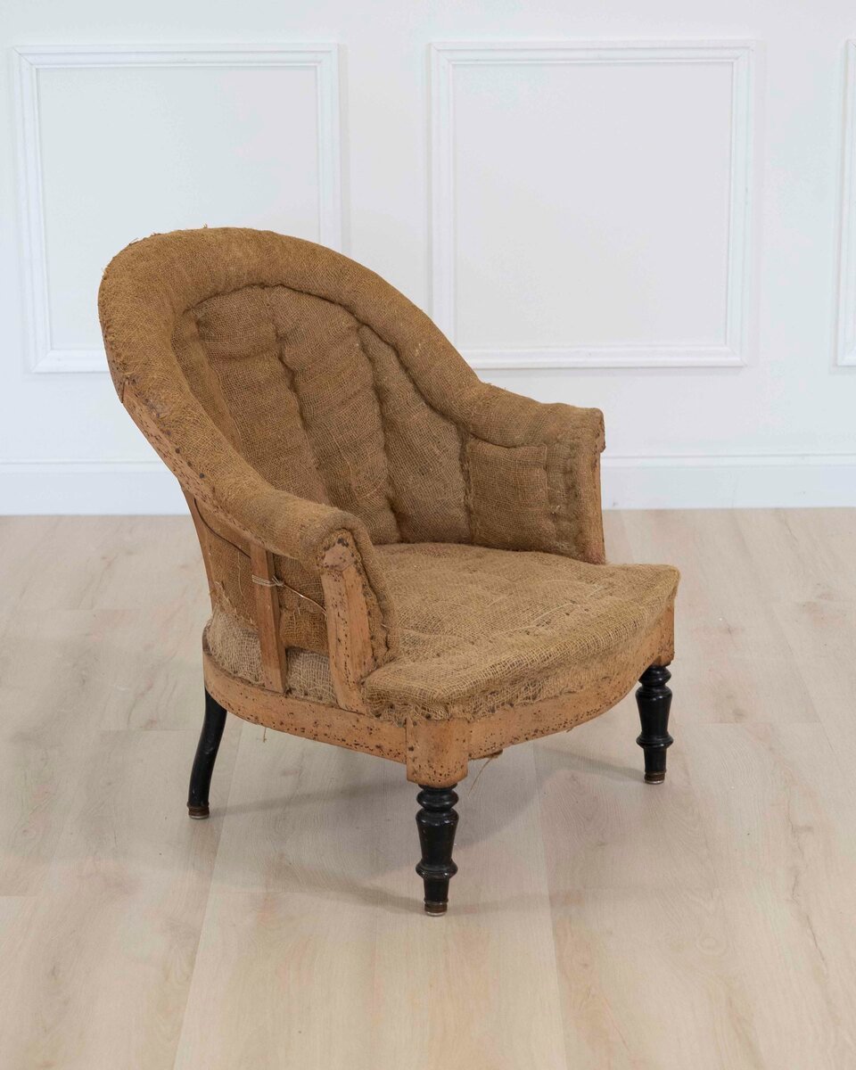 19th Century French Chair, Ready to Upholster - JAA