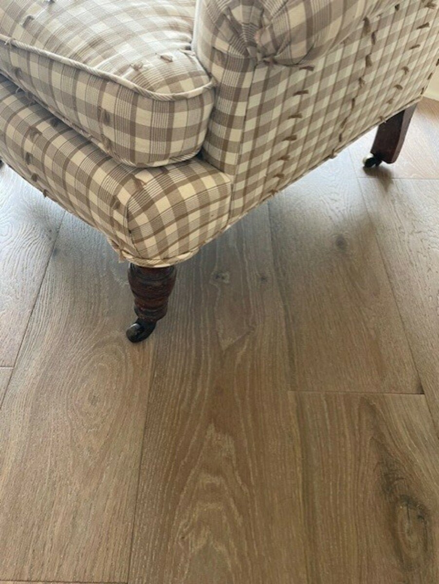 Pair of Checked Fabric Antique Chairs - JAA