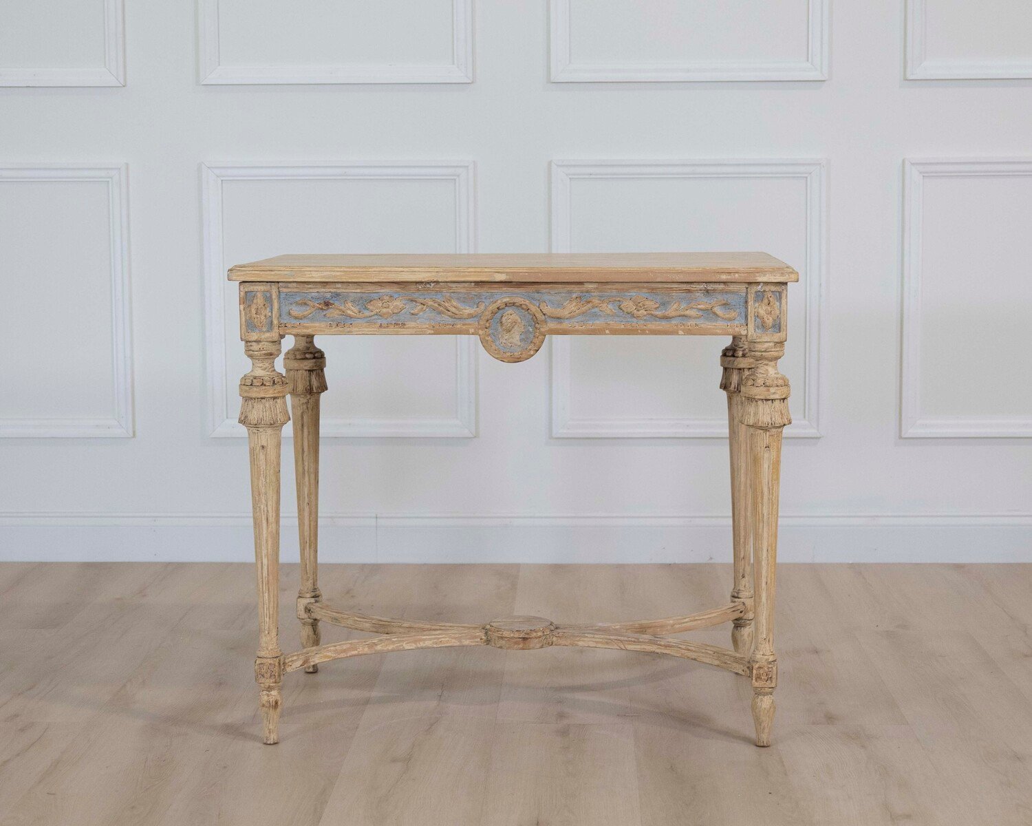 Swedish Gustavian Console Table with Carved Medallion, circa 1860 - JAA